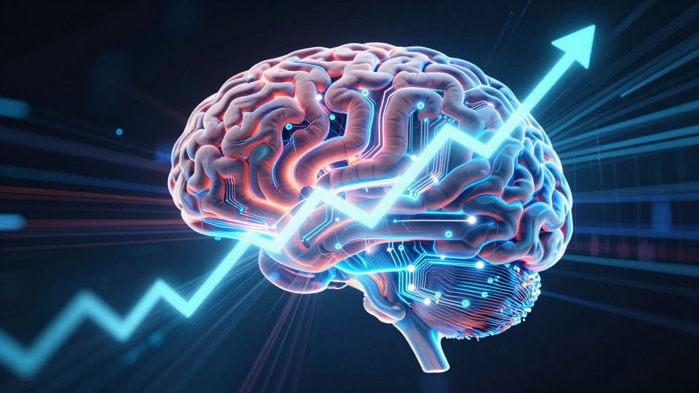 Inteligência artificial otimizando campanhas de anúncios pagos.
