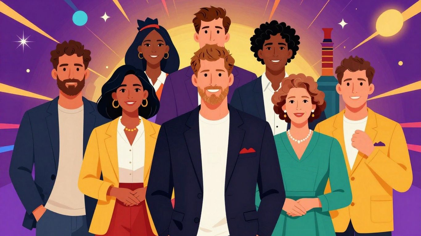 Celebrity and Royal Family news montage