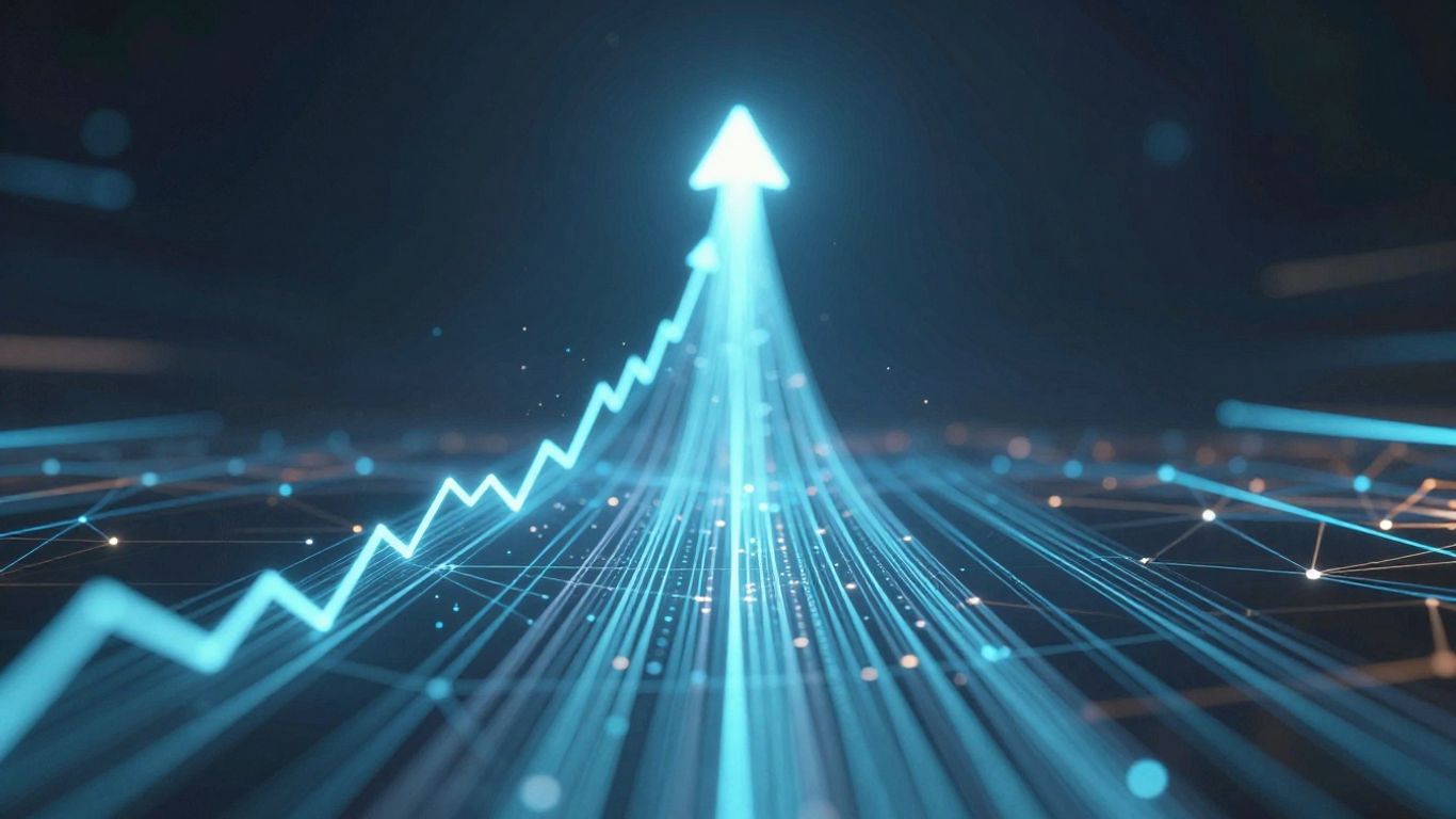 Automated website lead generation growth concept