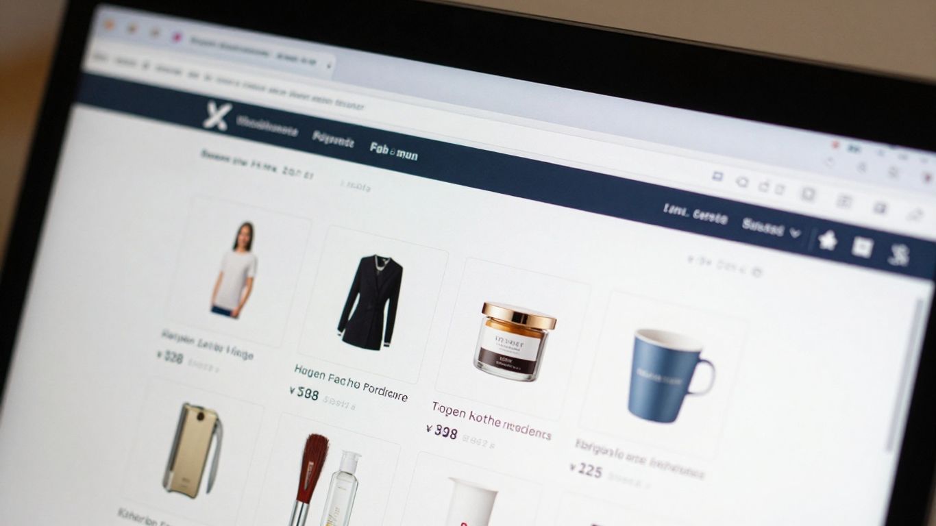 Interface WooCommerce avec des produits affichés