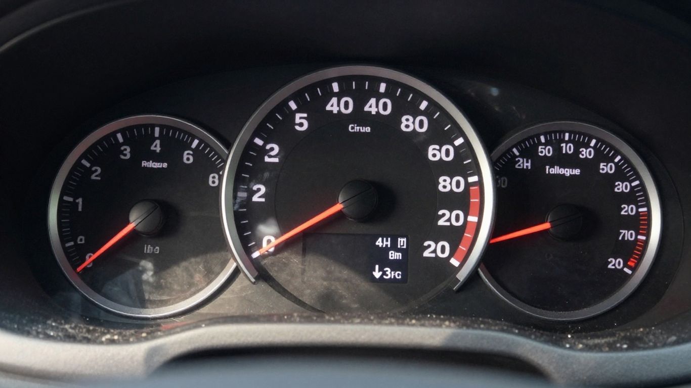 Auto Kilometerstand mit hoher Laufleistung