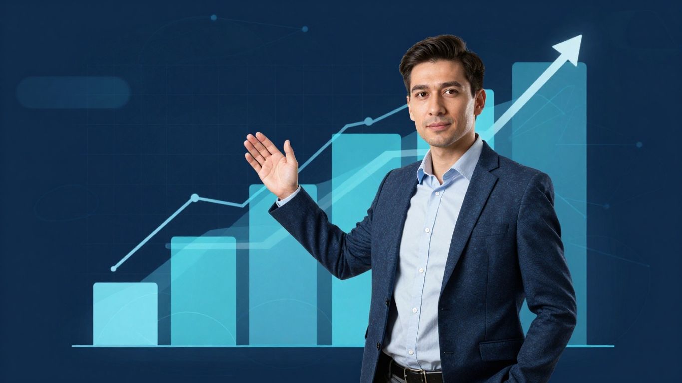 SaaS sales leader guiding a team towards success.