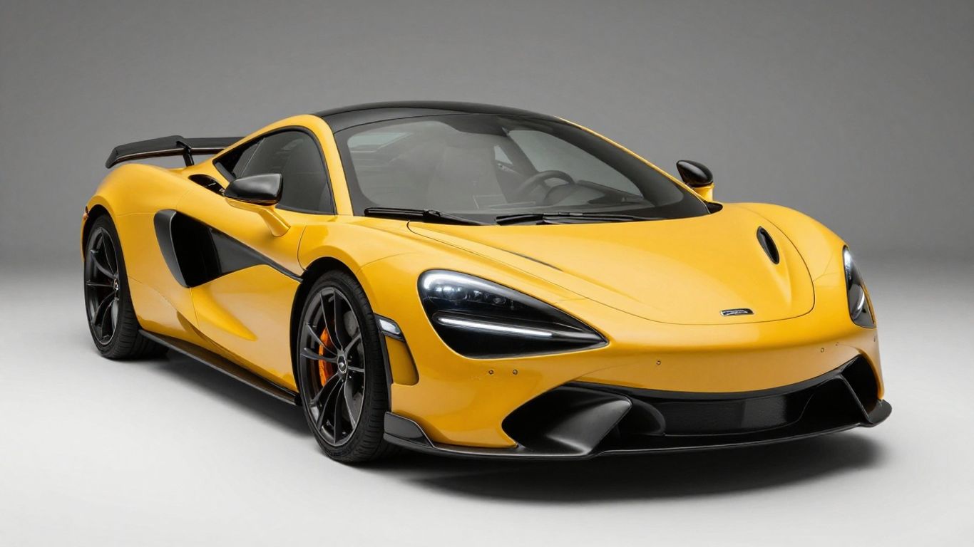 McLaren sports car with prominent badge