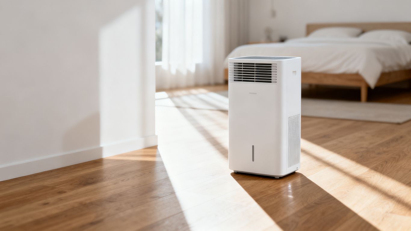 Compact air purifier for bedroom