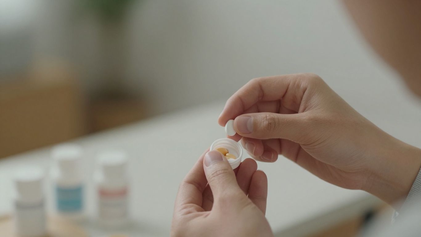 Pessoa reduzindo medicação com cuidado e segurança.
