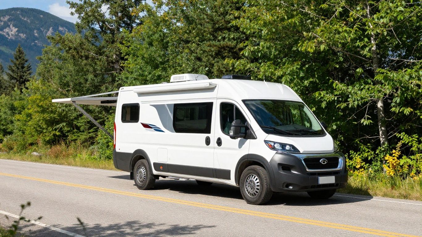 Accessible motorhome rental in scenic Canada.