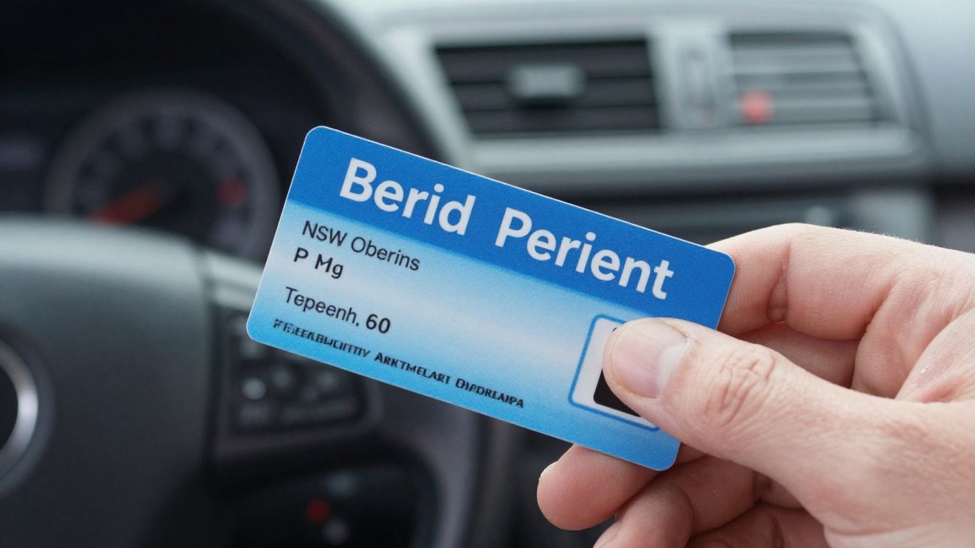 NSW disability parking permit held in hand