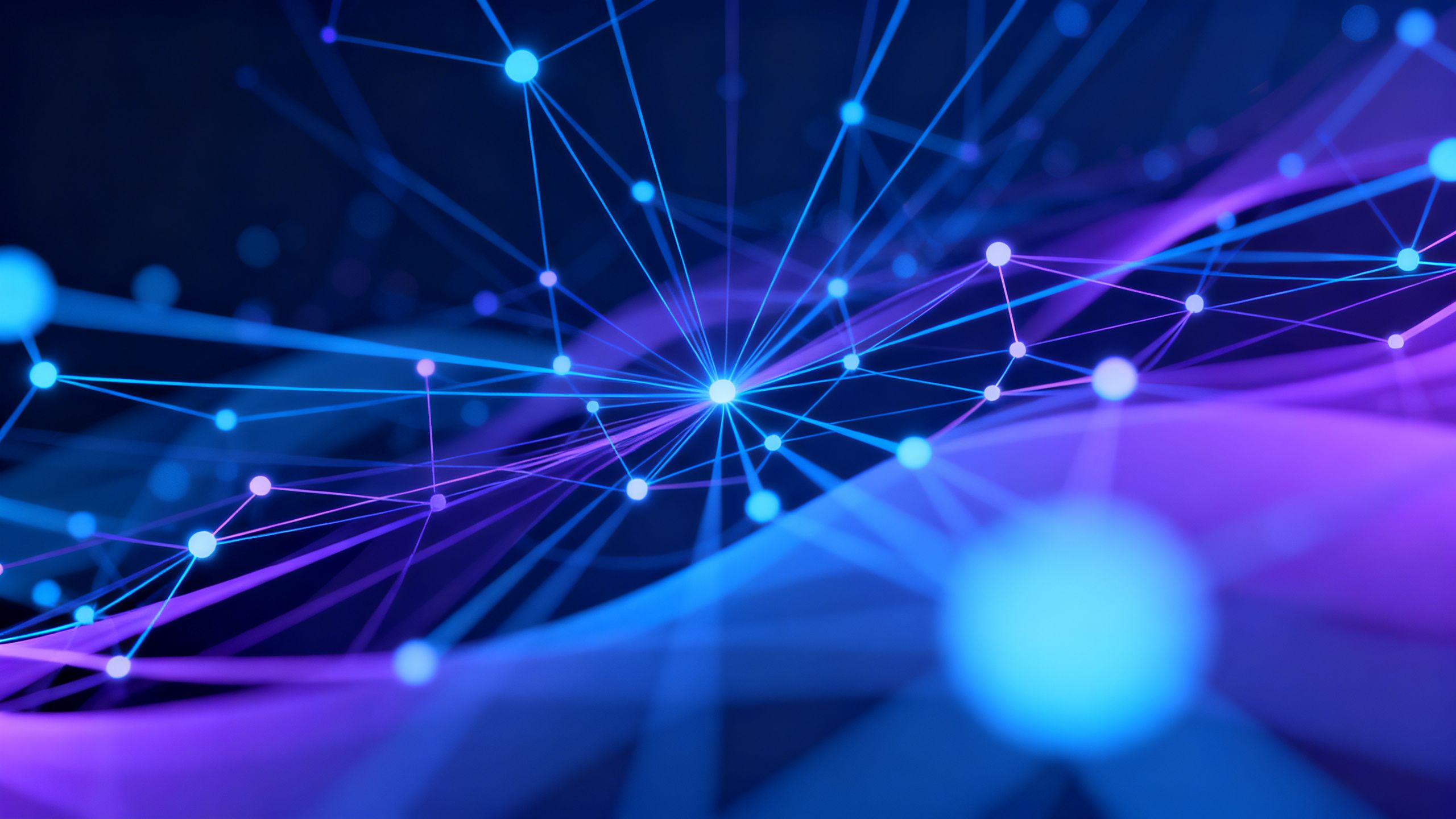 An abstract image representing AI-powered analysis for crm for quote generation, with data points and connections.