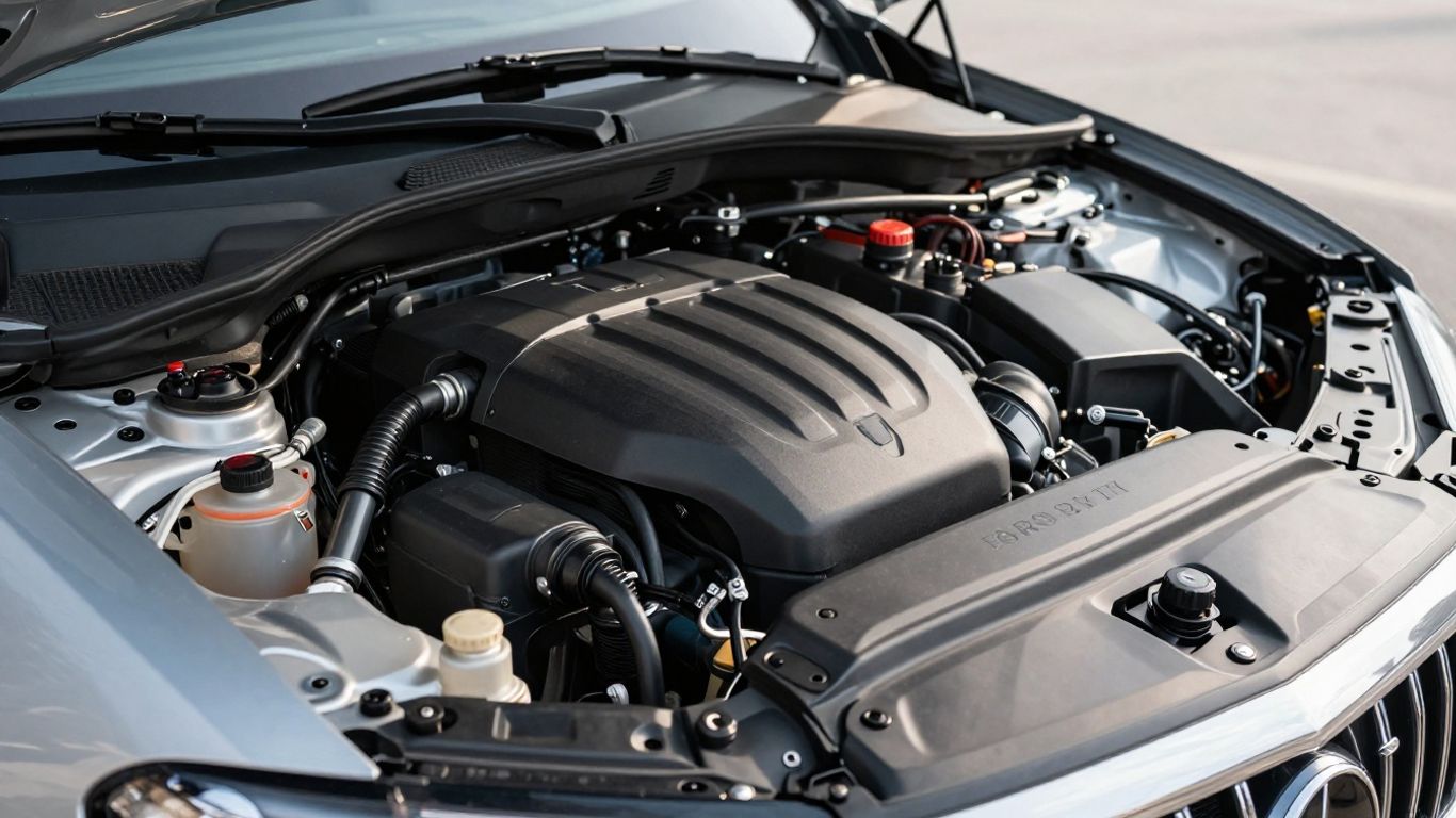 Audi engine bay view