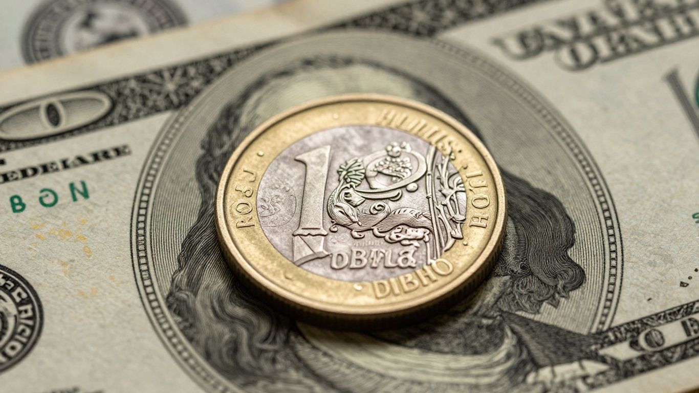 Russian Ruble and US Dollar currency exchange