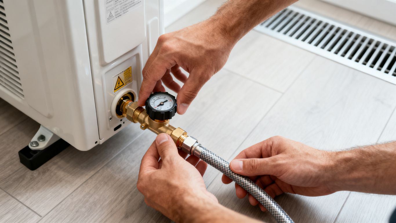 Raccordement sécurisé d’un chauffage gaz domestique