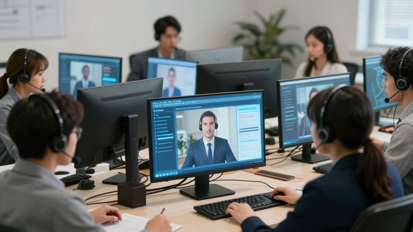 Customer support agents providing personalized assistance.