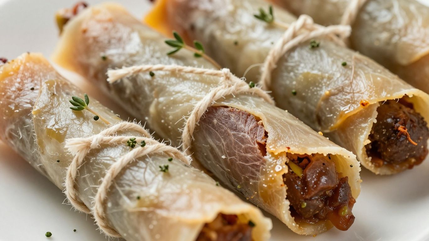 Maltese Bragioli beef olives uncooked rolls