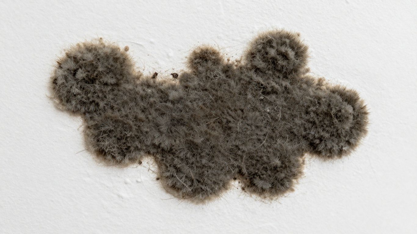Mold growth on a wall