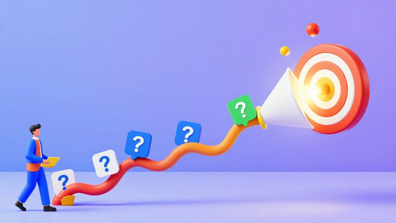 Affiliate marketing quiz funnel strategy illustration