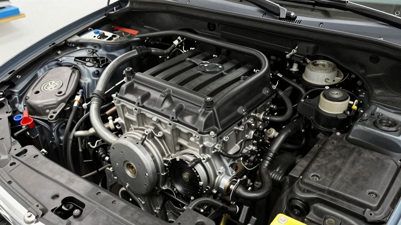 Volkswagen engine and gearbox assembly