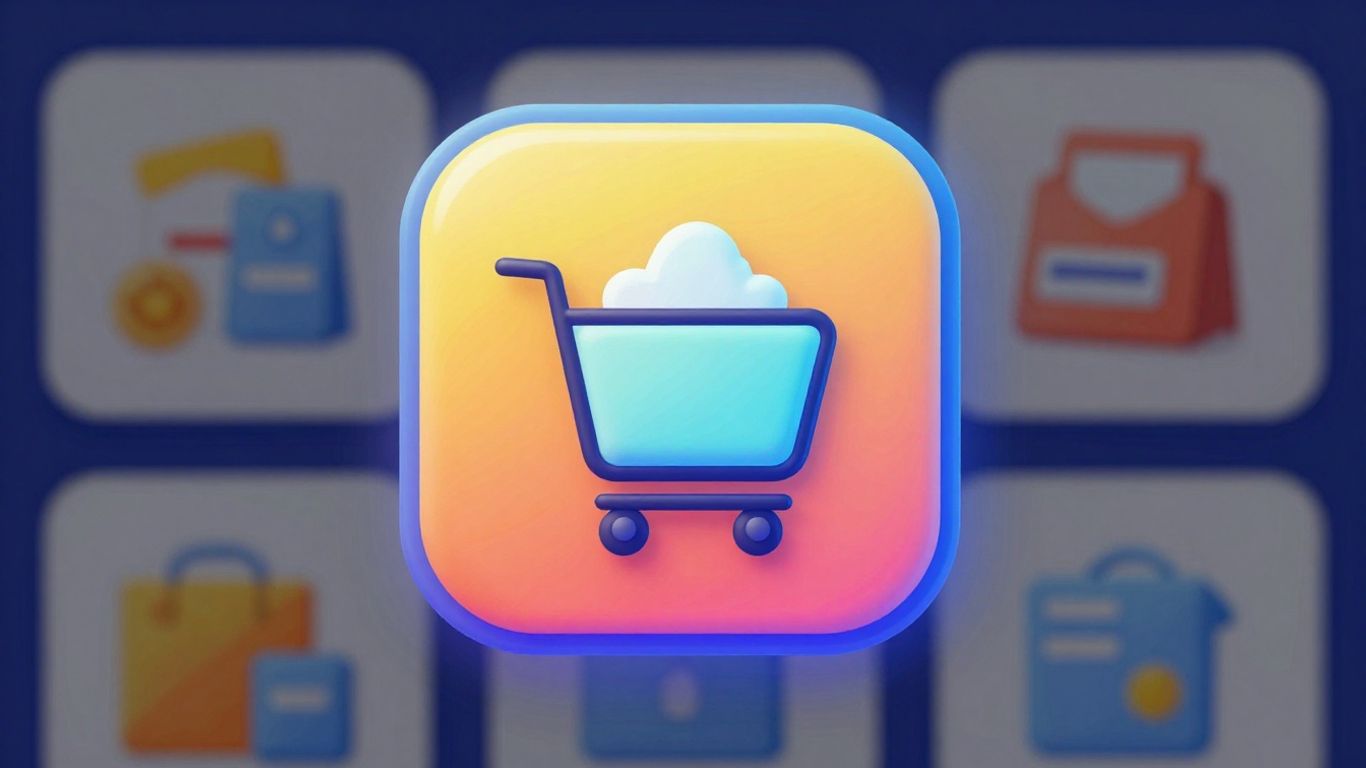 E-commerce growth and success with product display.