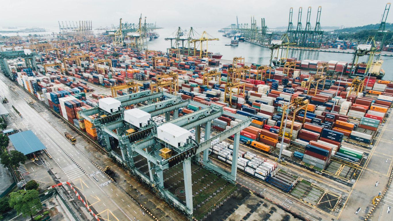 Singapore exhibition cargo prepared for customs