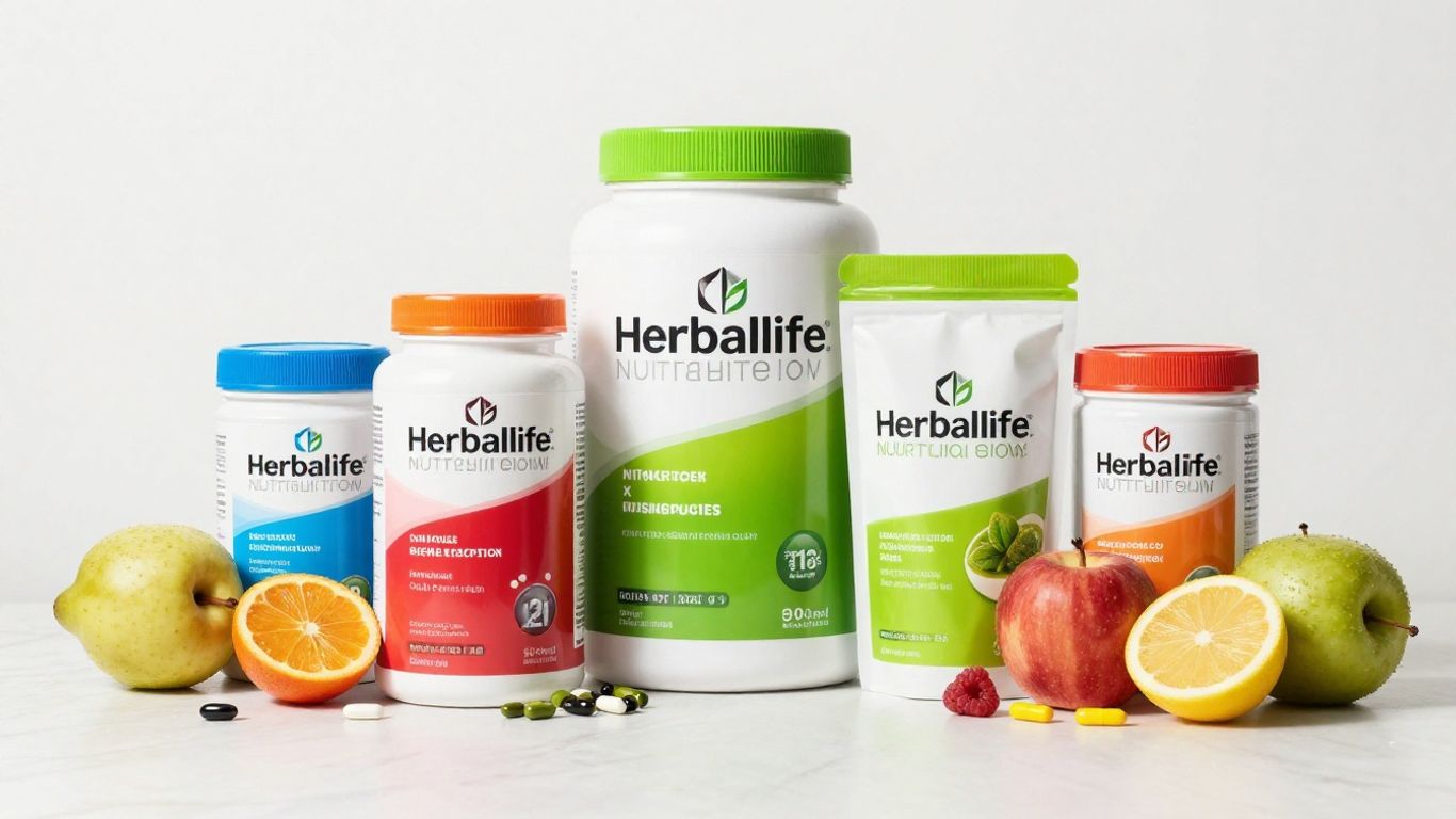 Herbalife nutrition products and shake mixes