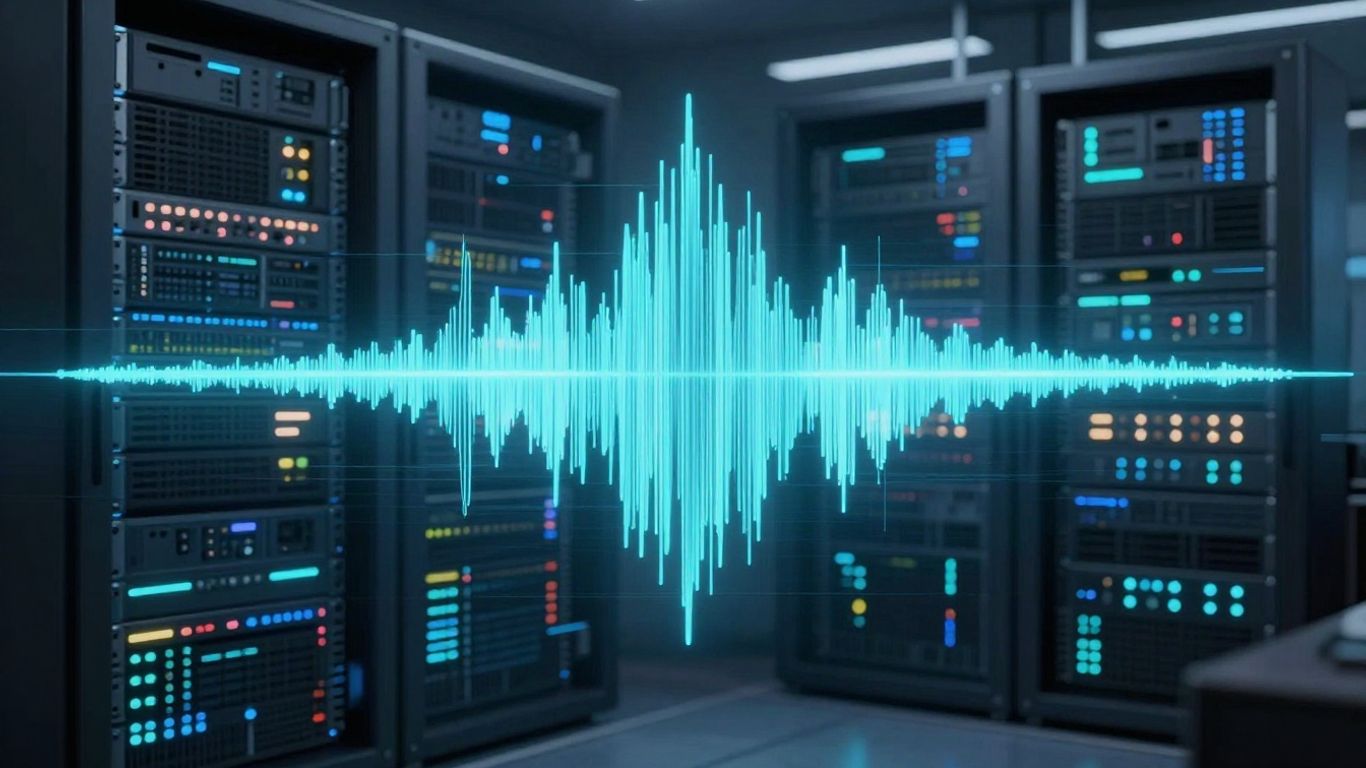AI audio processing dashboard