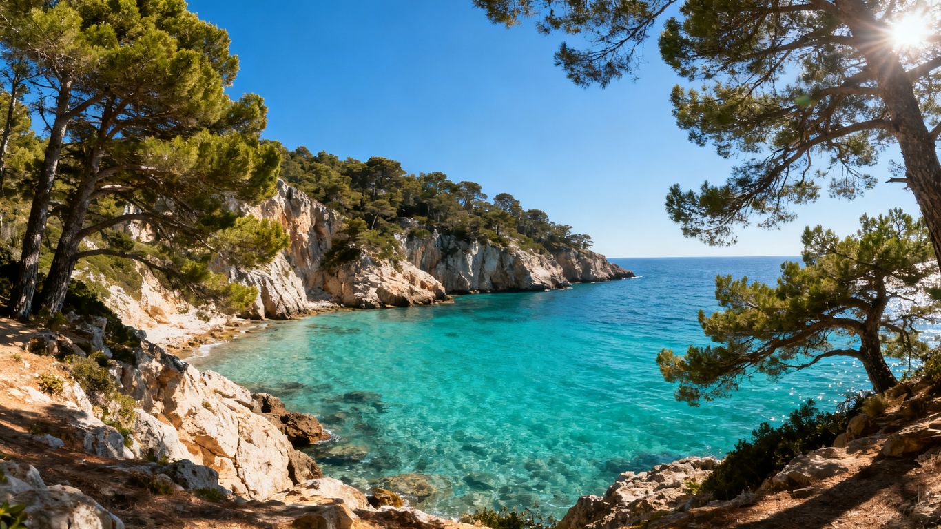 Vue panoramique sur la côte varoise