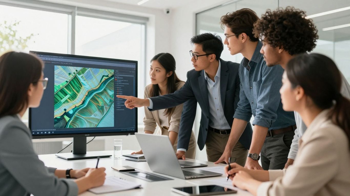 Team strategizing digital marketing for business growth.