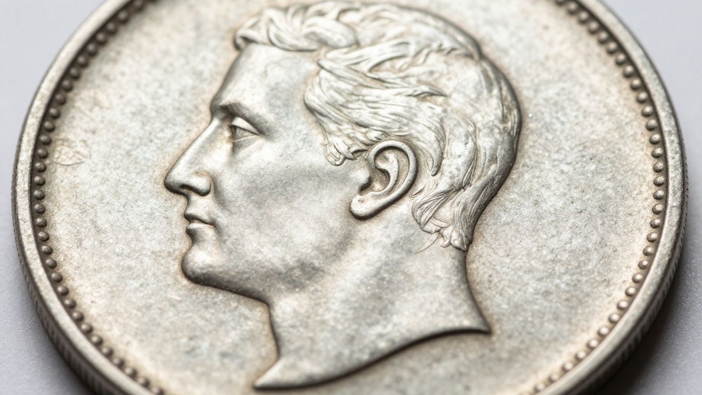 A close look at a coin mintmark