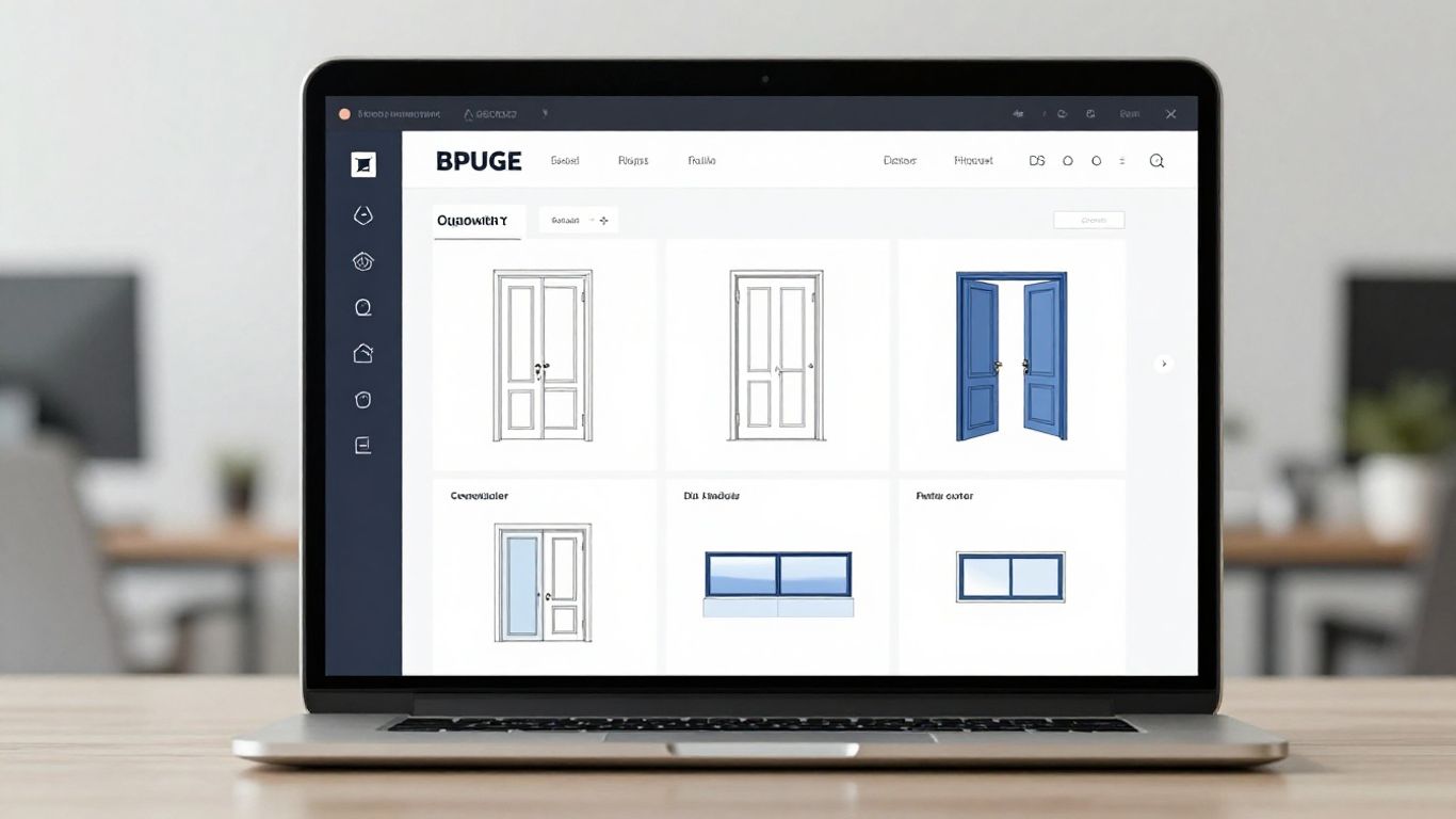 Software interface for doors and windows business management.