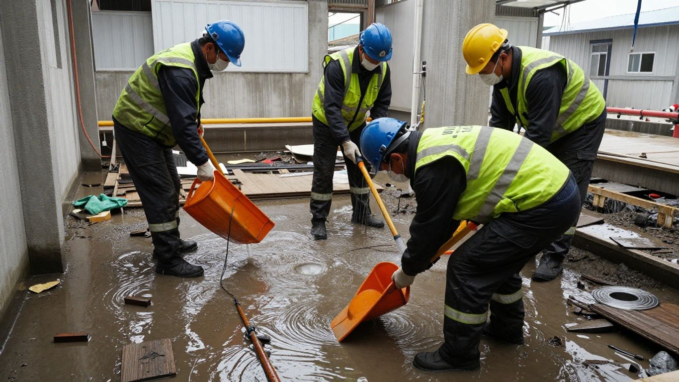 Commercial water damage restoration in Berkeley Lake, Georgia.