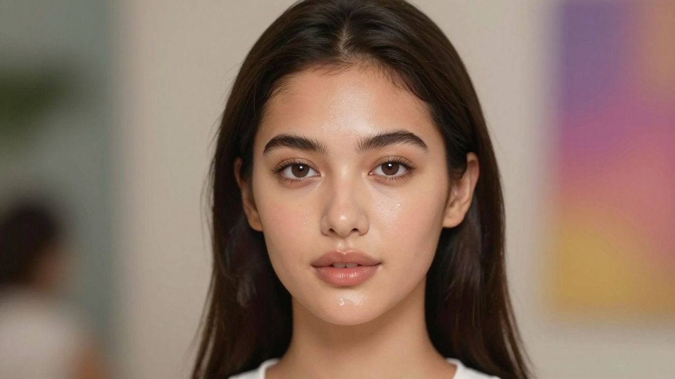 Woman with glowing, even-toned skin