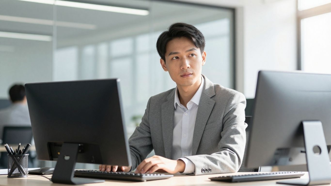 Persona planeando su futuro financiero con confianza.