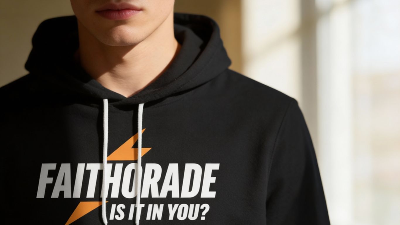 Black hoodie with 