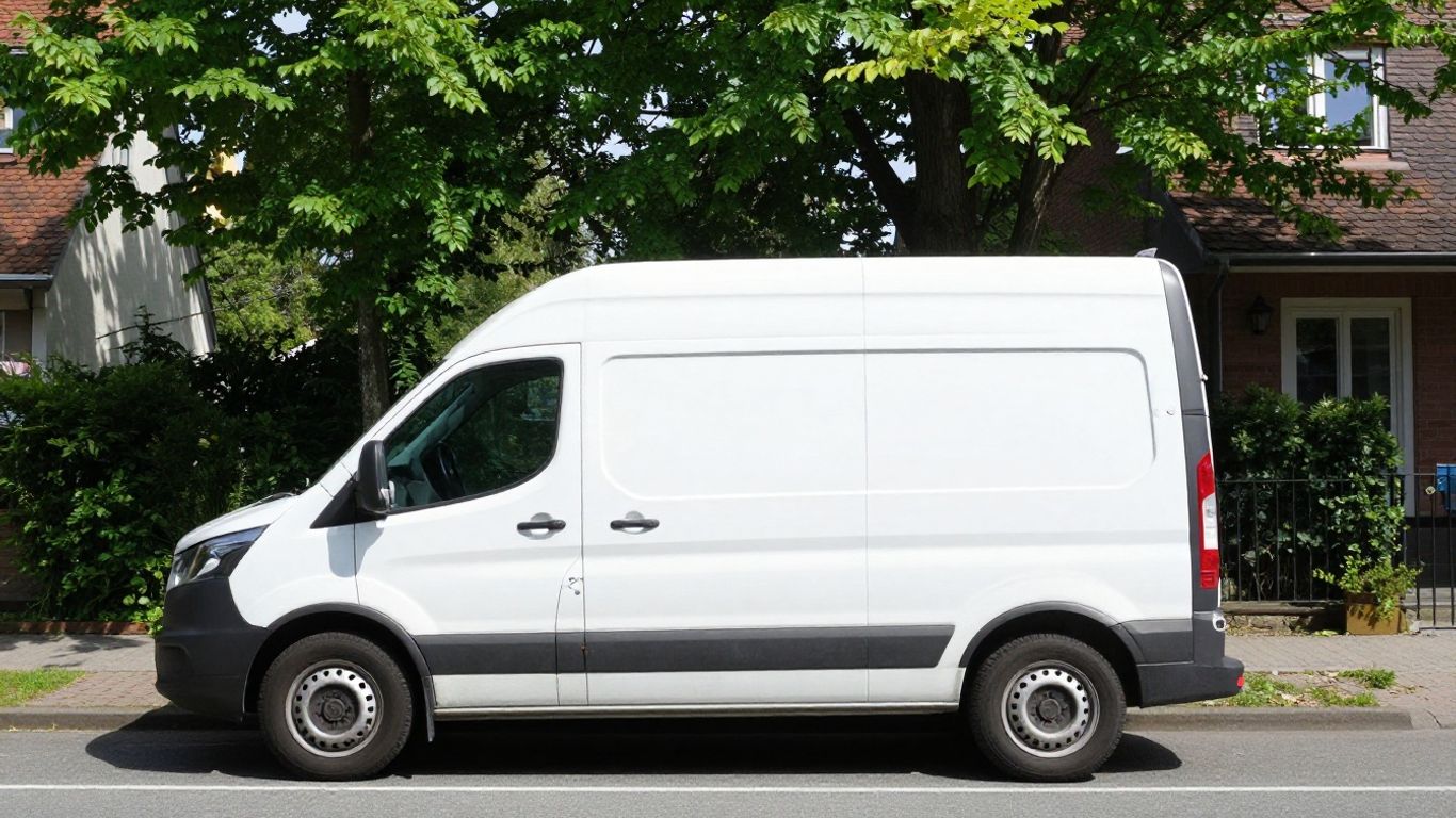 A vibrant floral delivery van parked outdoors