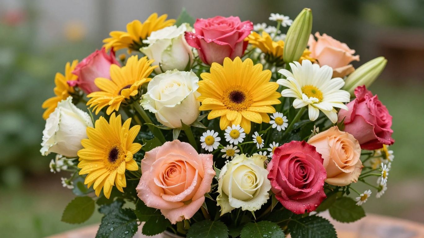 Fresh flower bouquet delivery in Altona, Illinois.