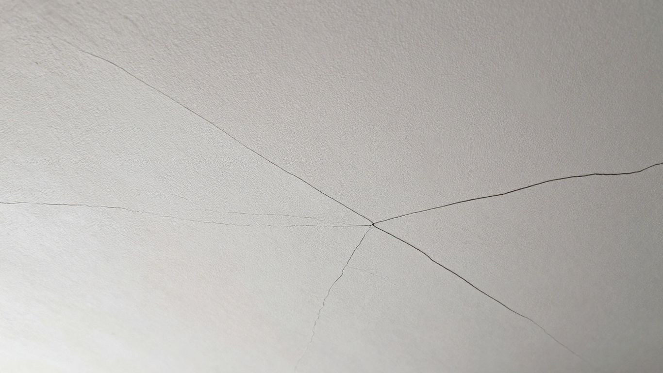 Cracked artex ceiling texture