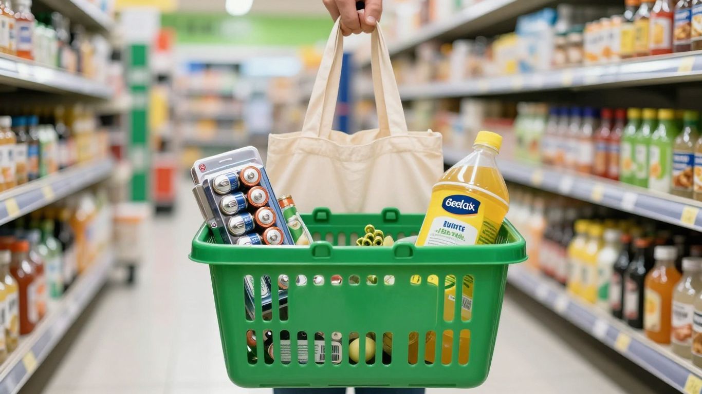 AA battery pack in Australian shopping basket