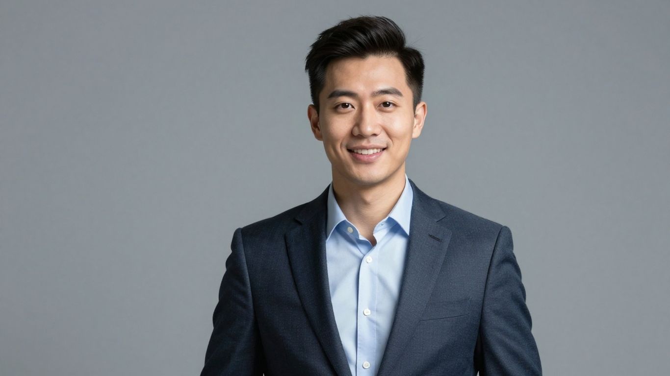 AI avatar presenter in a photographic style.