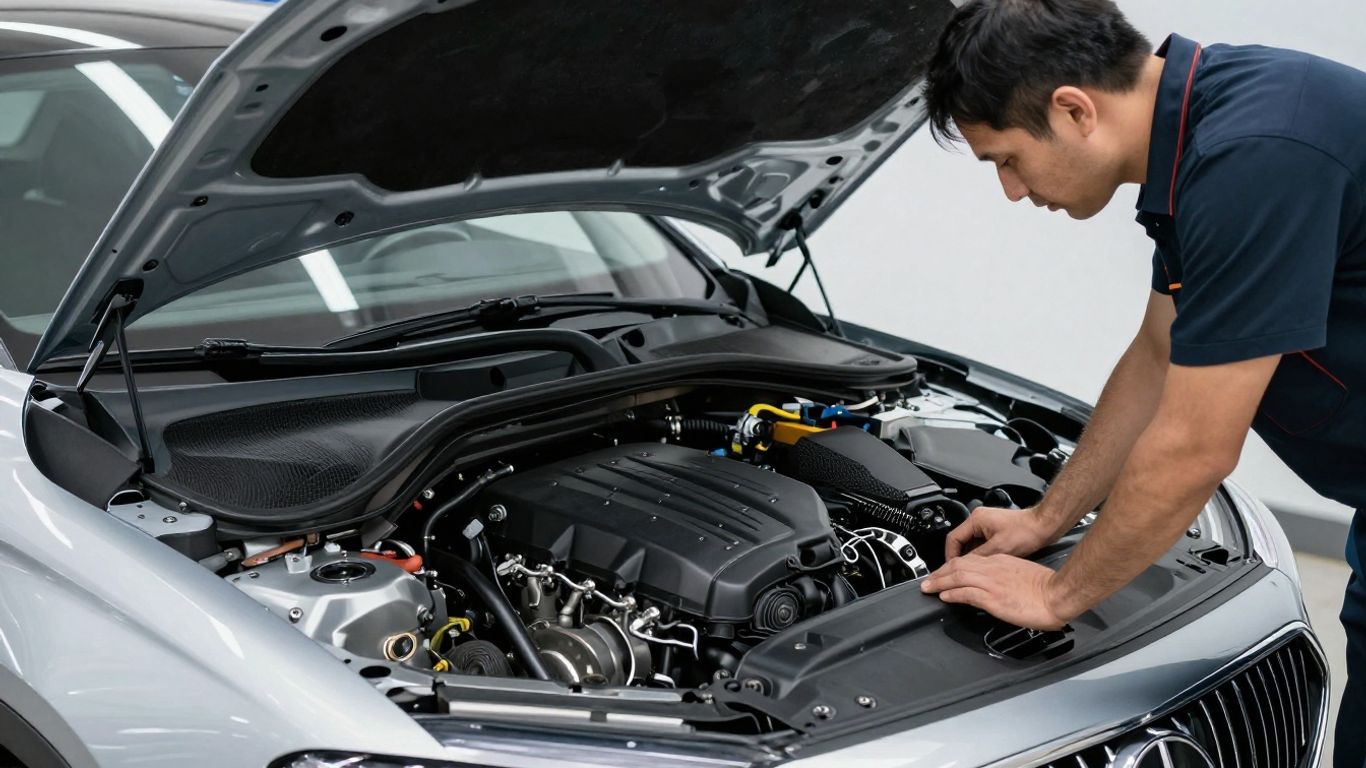 Cold start engine inspection in workshop