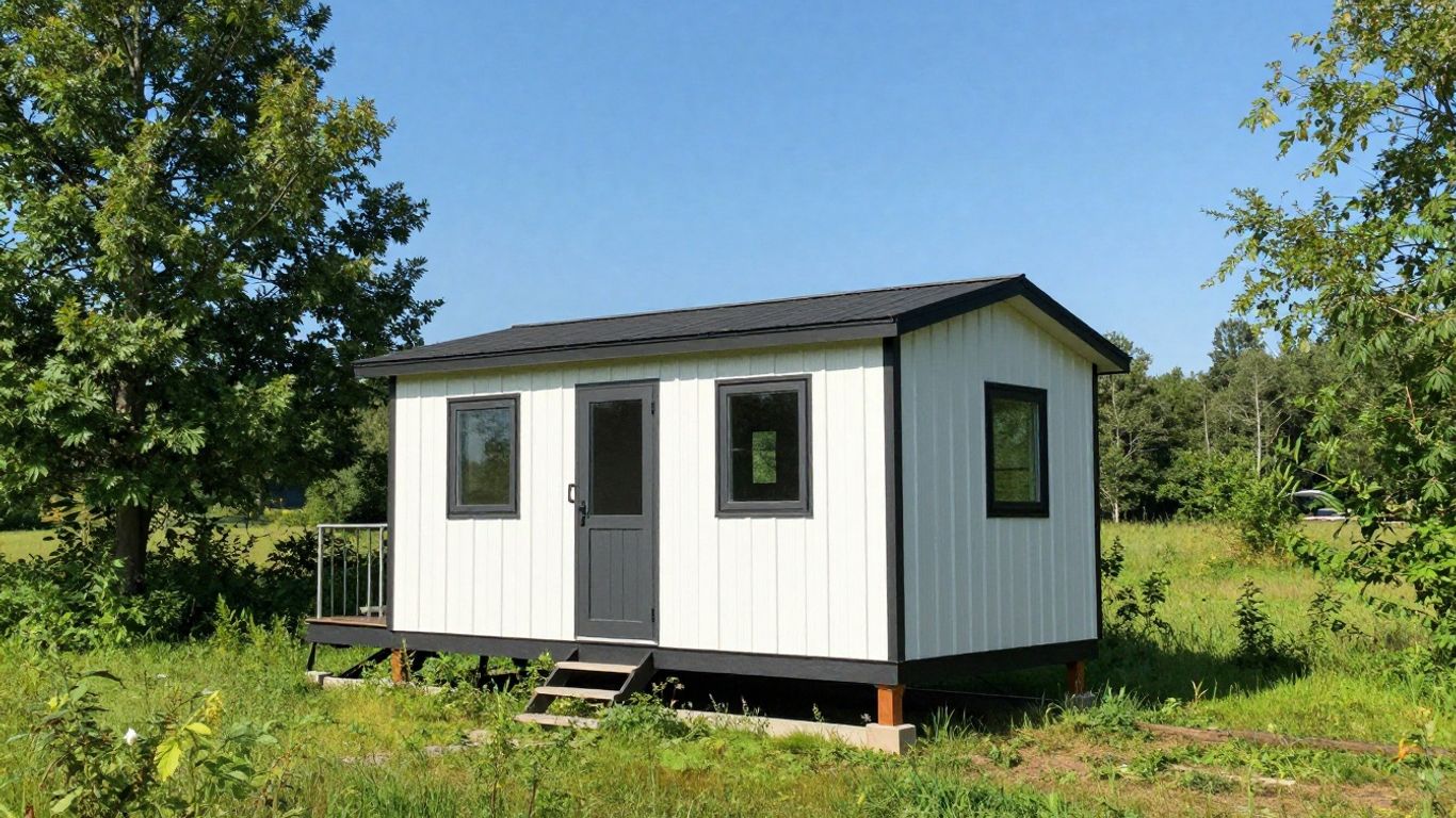 Minnesota tiny house with scenic landscape
