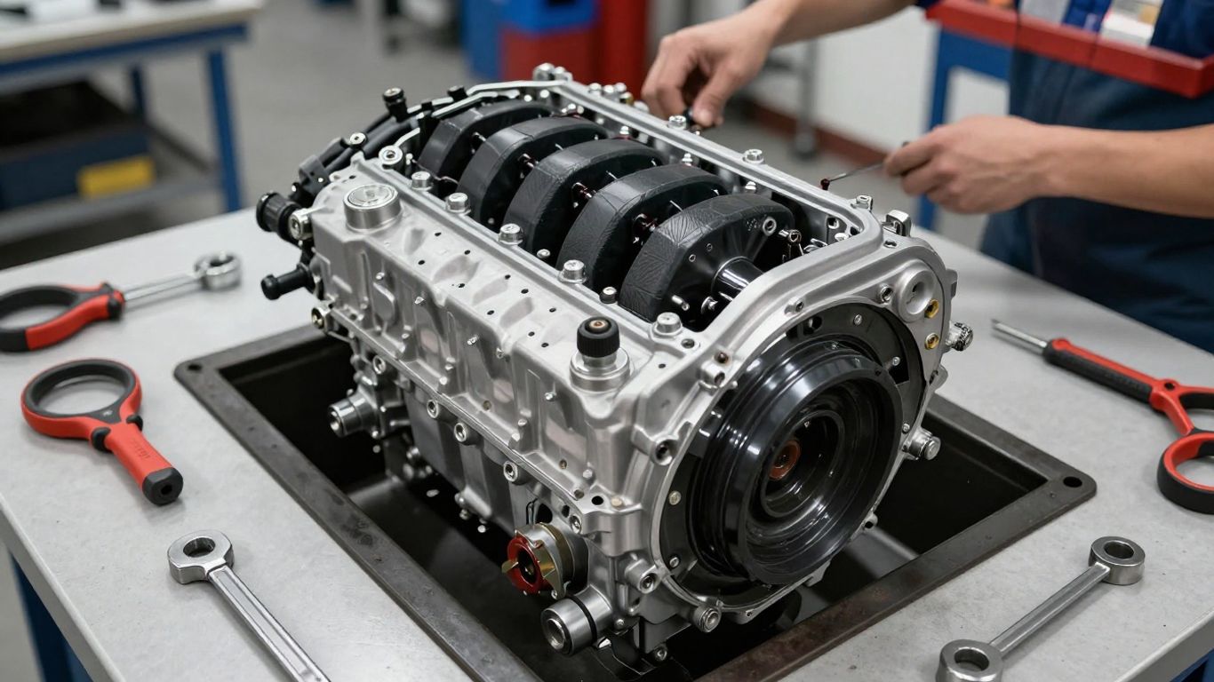 Used Subaru Outback engine ready for installation.