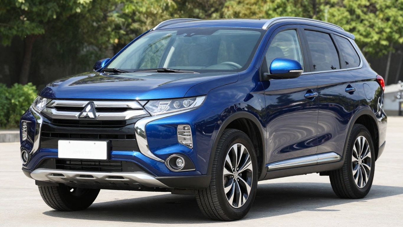 2018 Mitsubishi Outlander diesel SUV exterior front view.