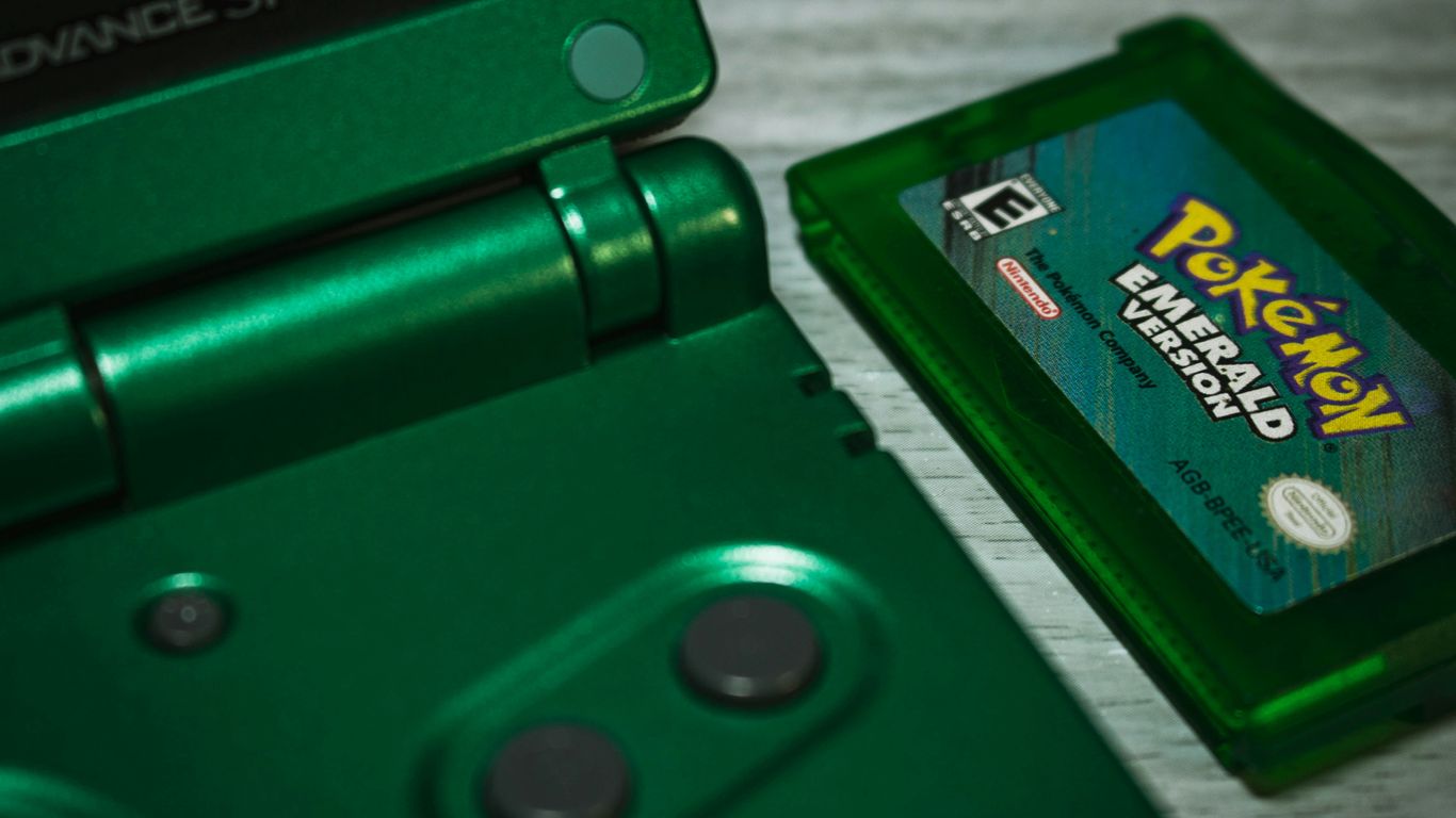 a close up of a game controller