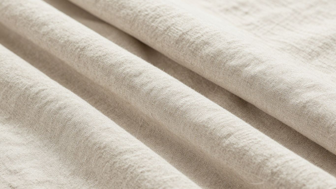 Parachute linen sheets folded neatly