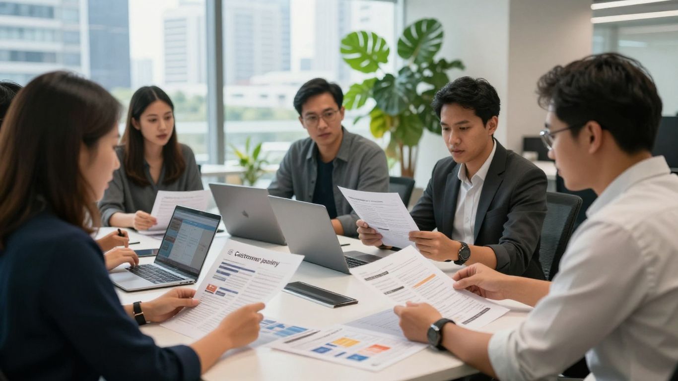 B2B SaaS content workshop in Singapore office