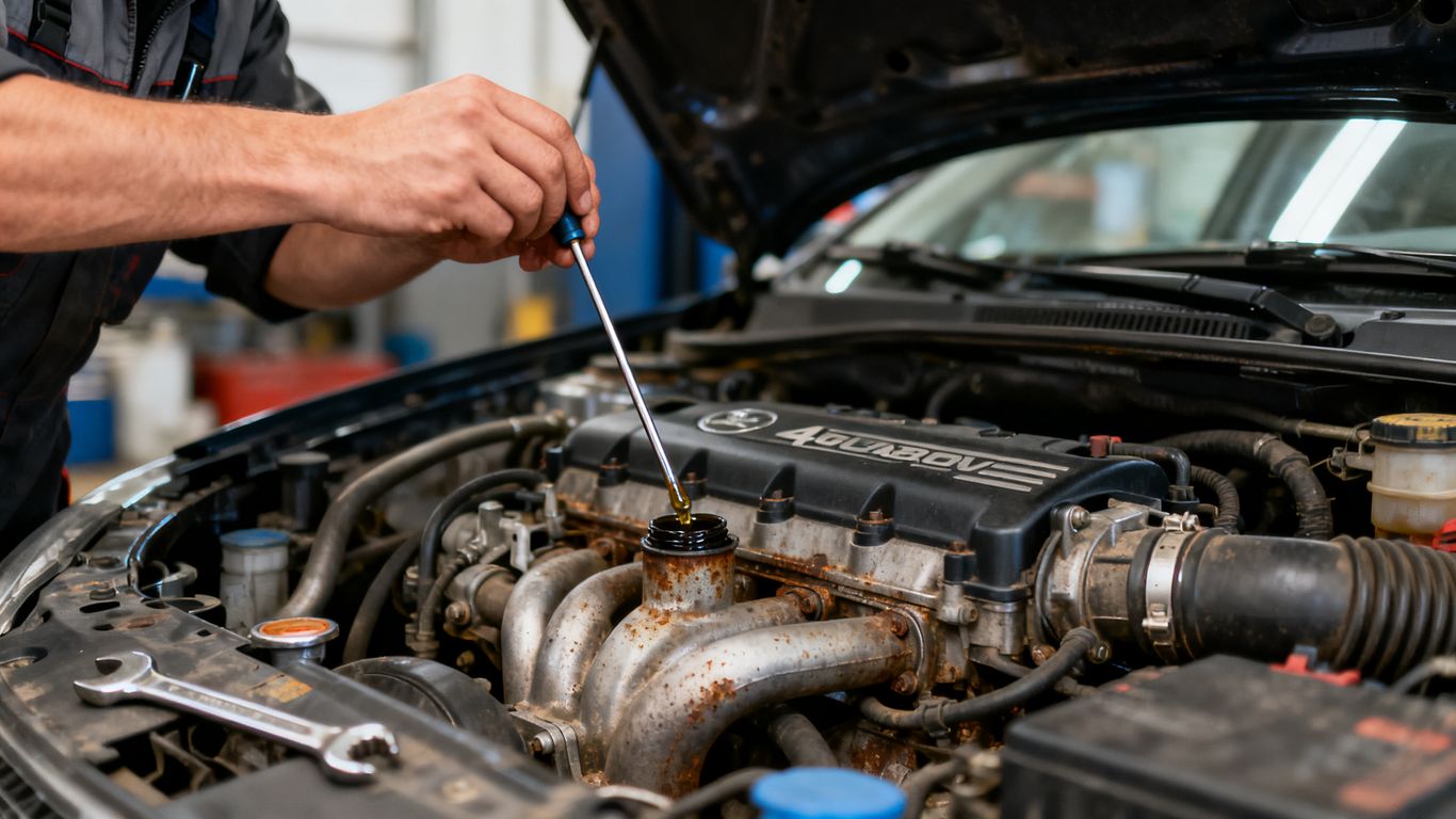 Ölstand eines gebrauchten TSI-Motors prüfen