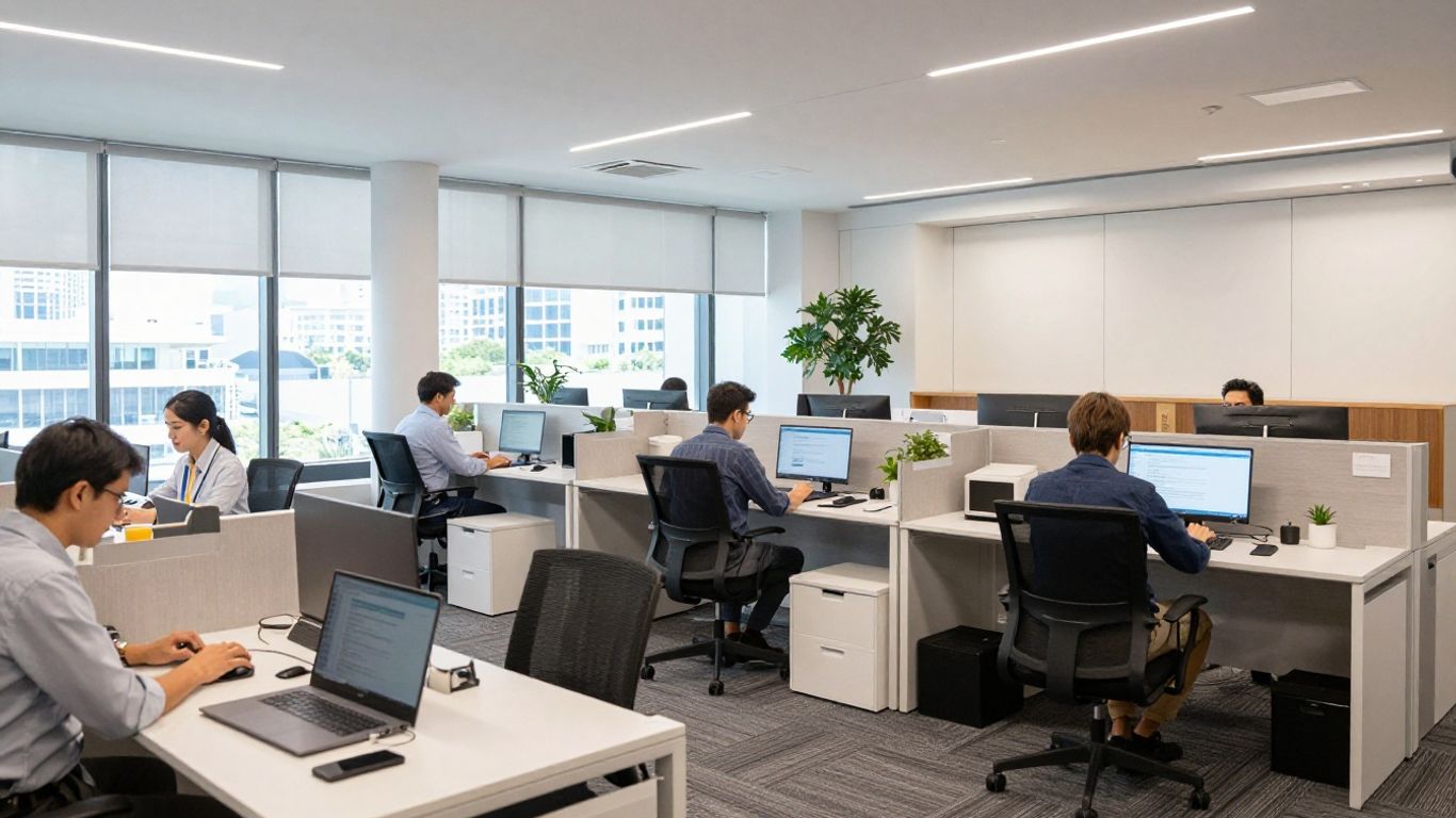 Collaborating in Brisbane business office settings