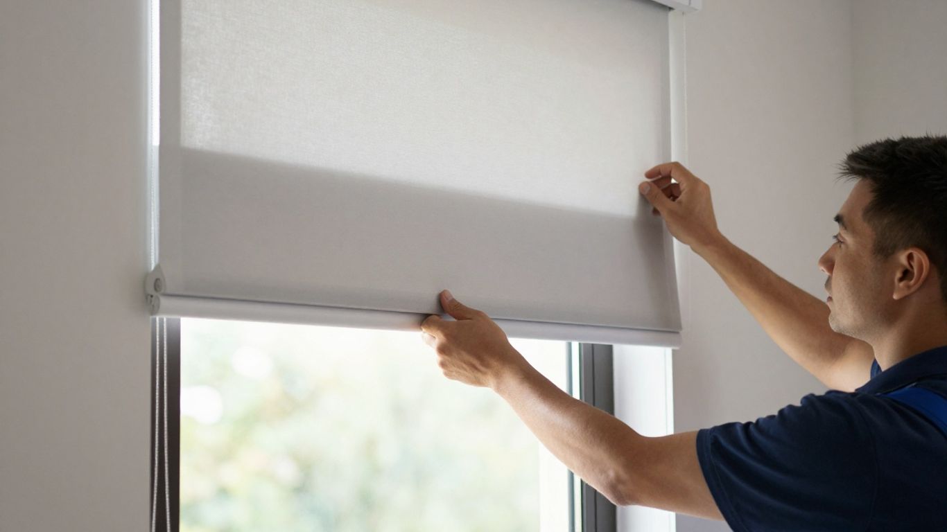 Roller shade installation in North Bergen, NJ