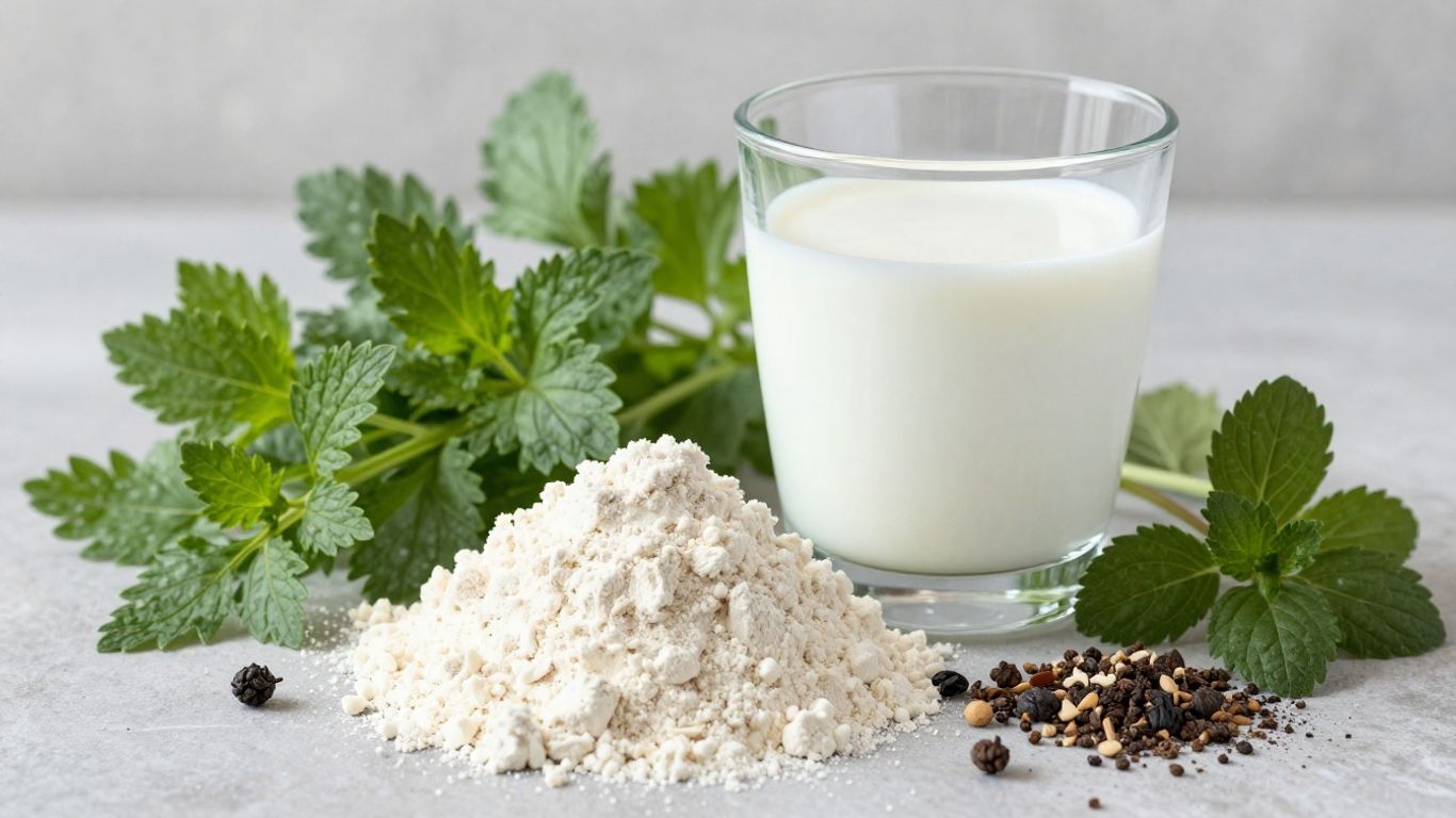 Herbalife protein powder scoop and ingredients