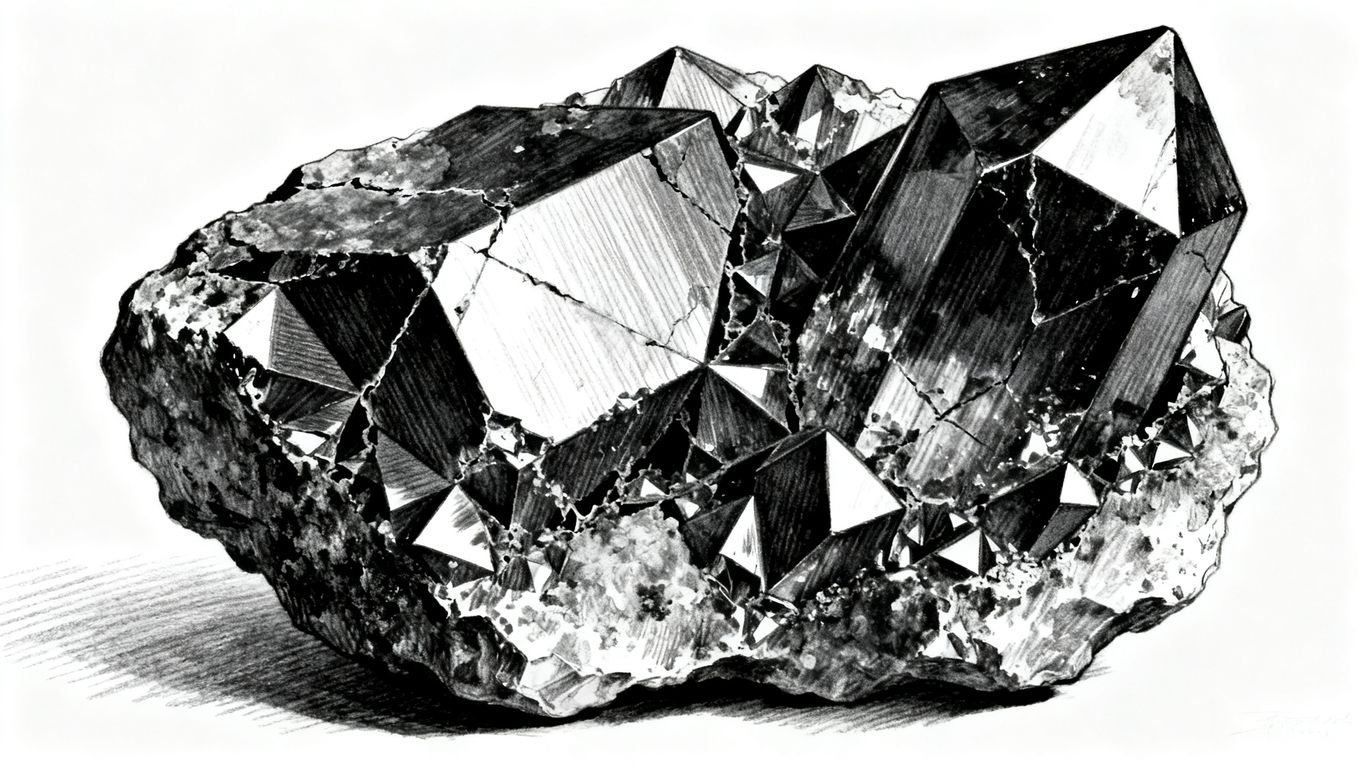 Detail of natural marble veins