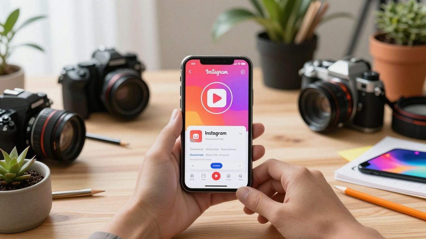 Instagram growth tools and content creation workspace.